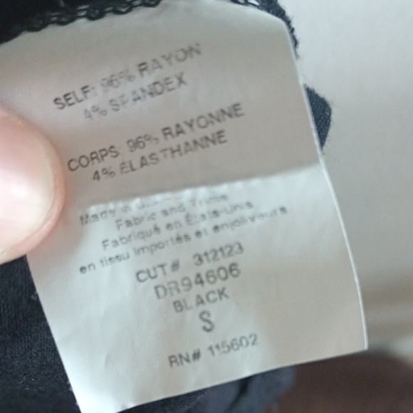 Lush Black Midi Dress Women's Size Small Cross Over Cut Out Back Fit And Flare - Picture 3 of 11